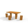 Table Nature with 4 stools